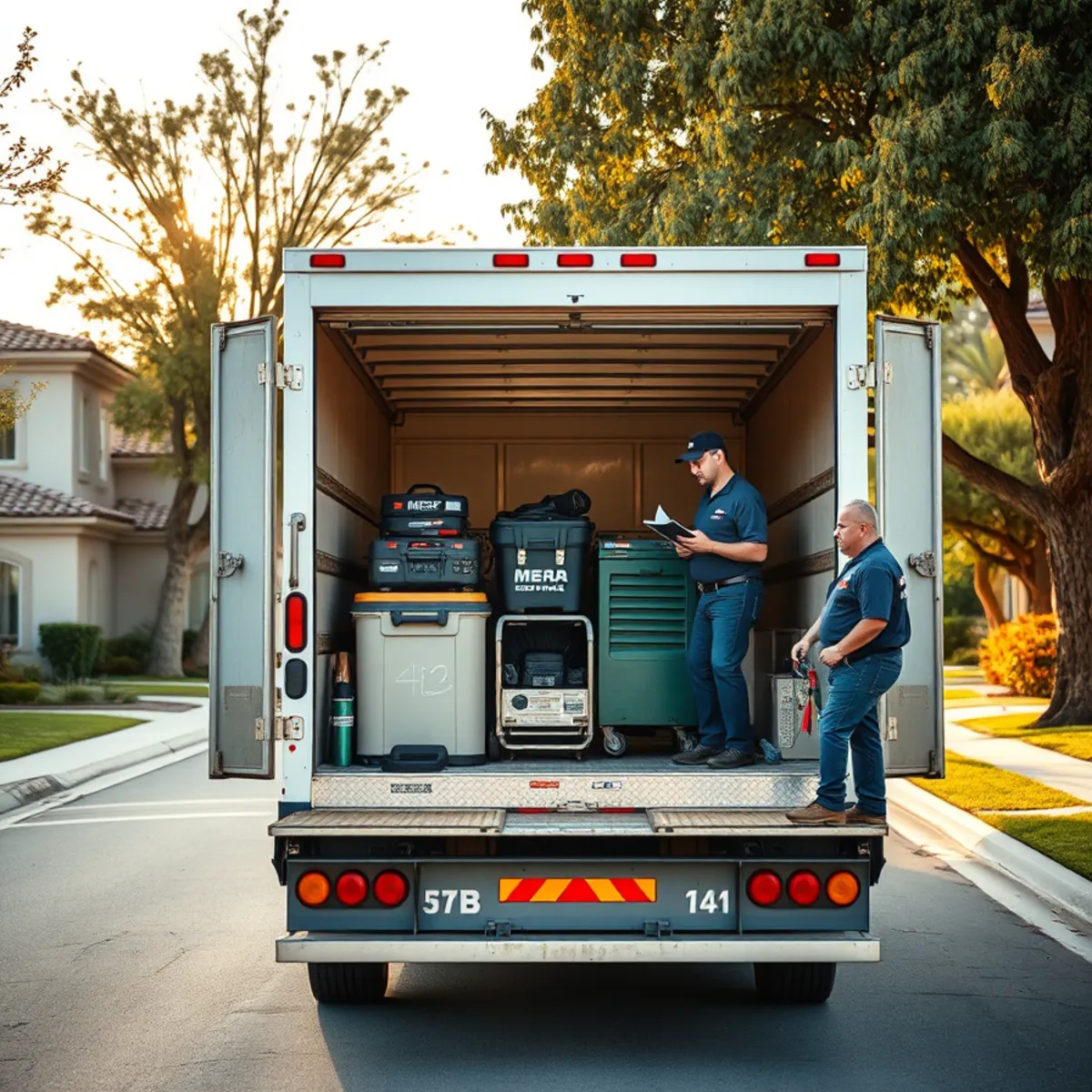 Local water damage restoration crew and equipment based in Irvine, CA
