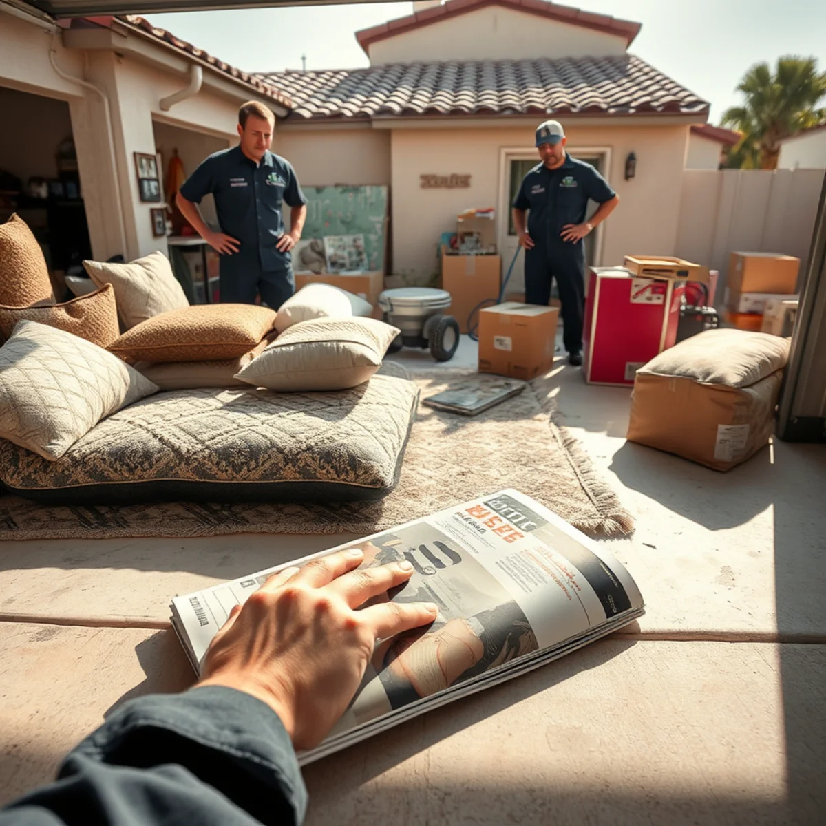 Keeping damaged contents for the adjuster rather than discarding them