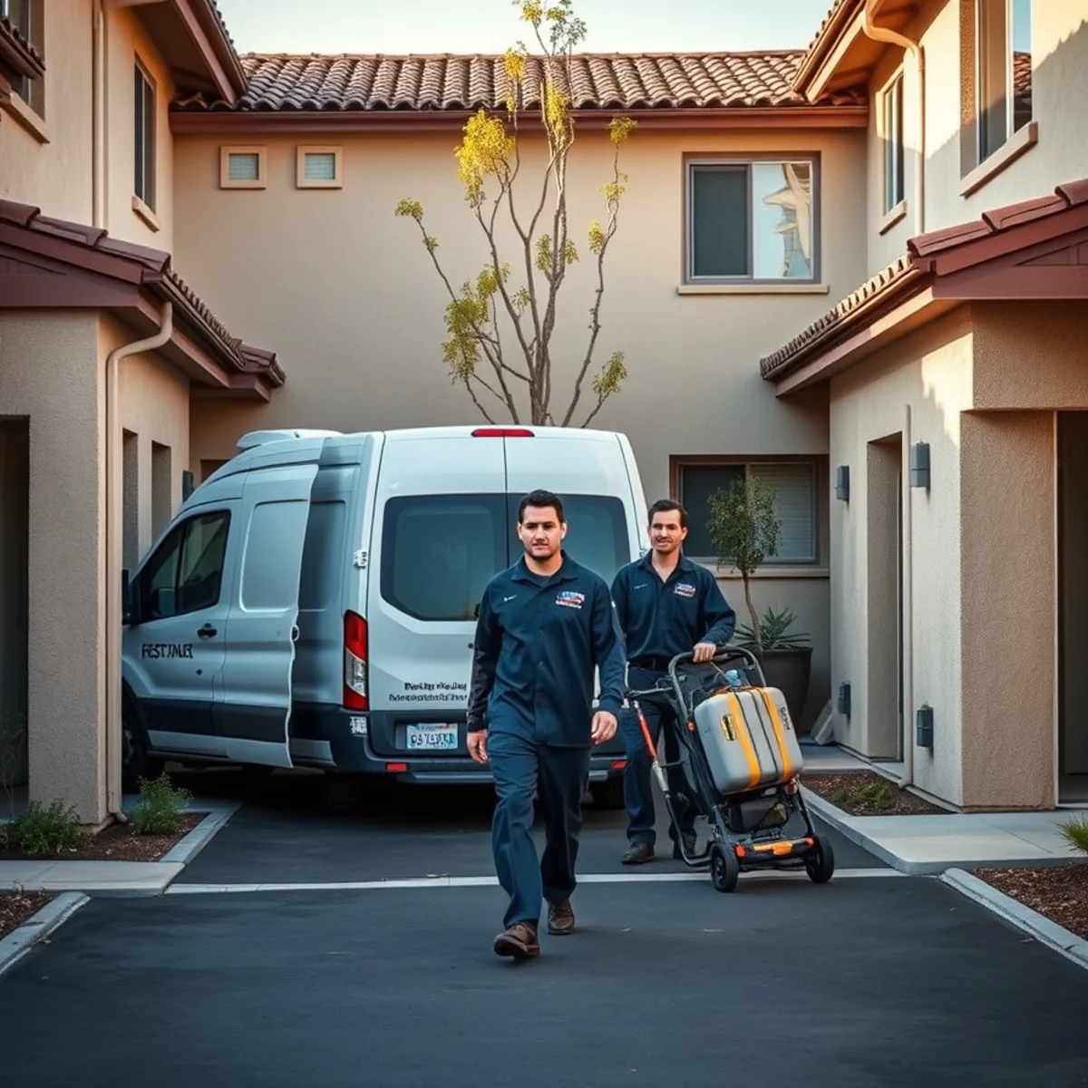 Attached townhomes in an Irvine, CA HOA community where water damage crosses unit lines