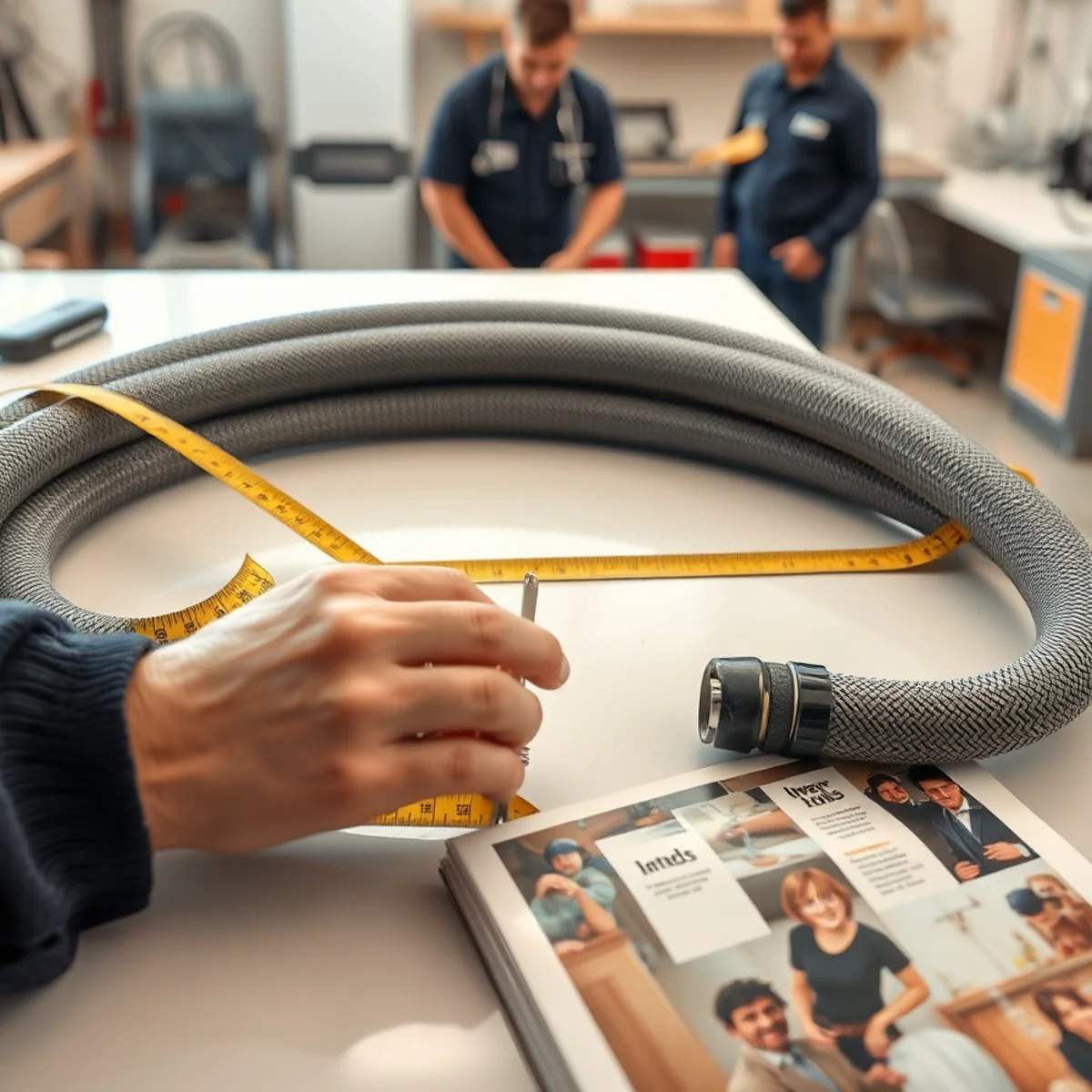 Keeping the failed washing machine hose as evidence for an insurance claim