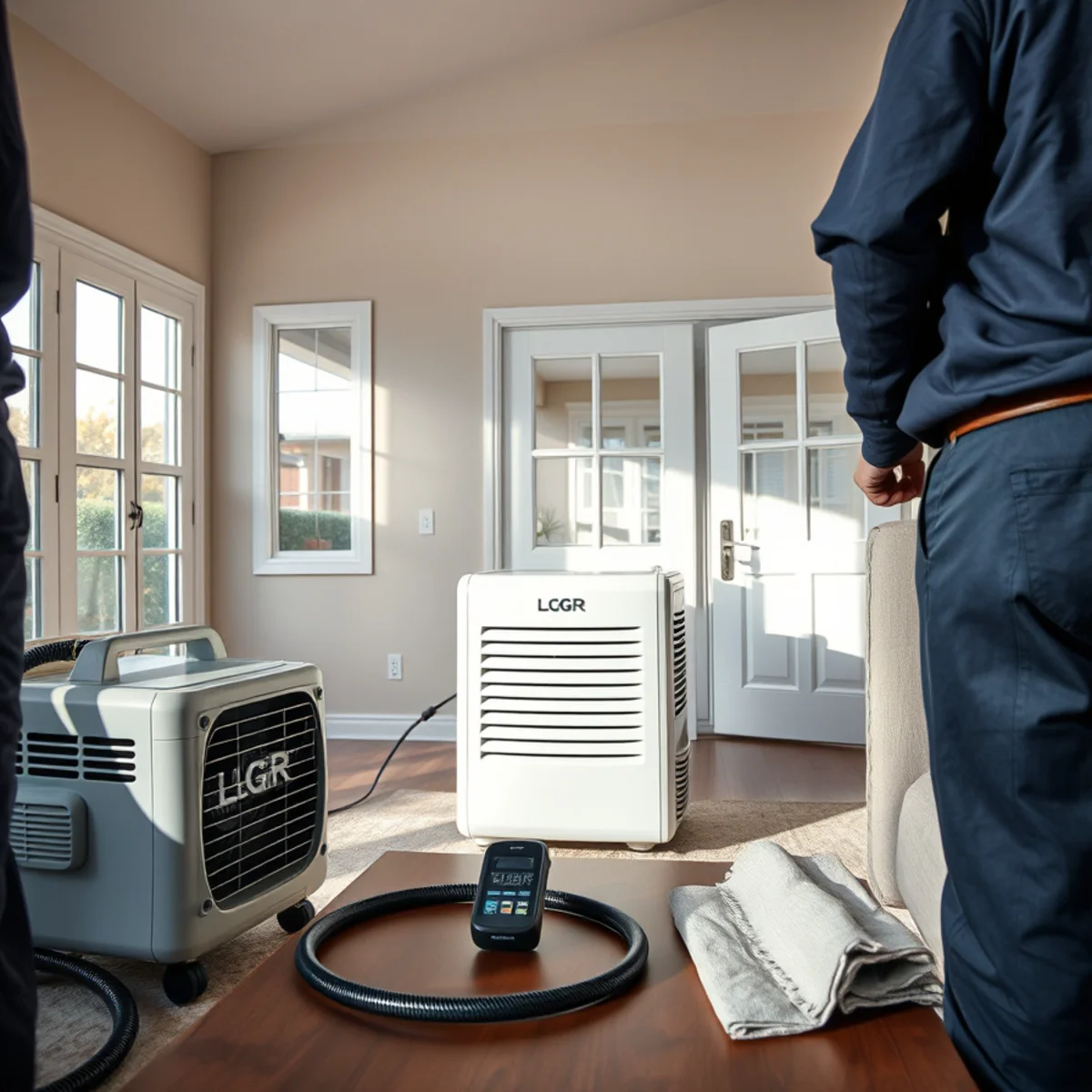 Closed-system drying in a tight modern Cypress Village, Irvine home