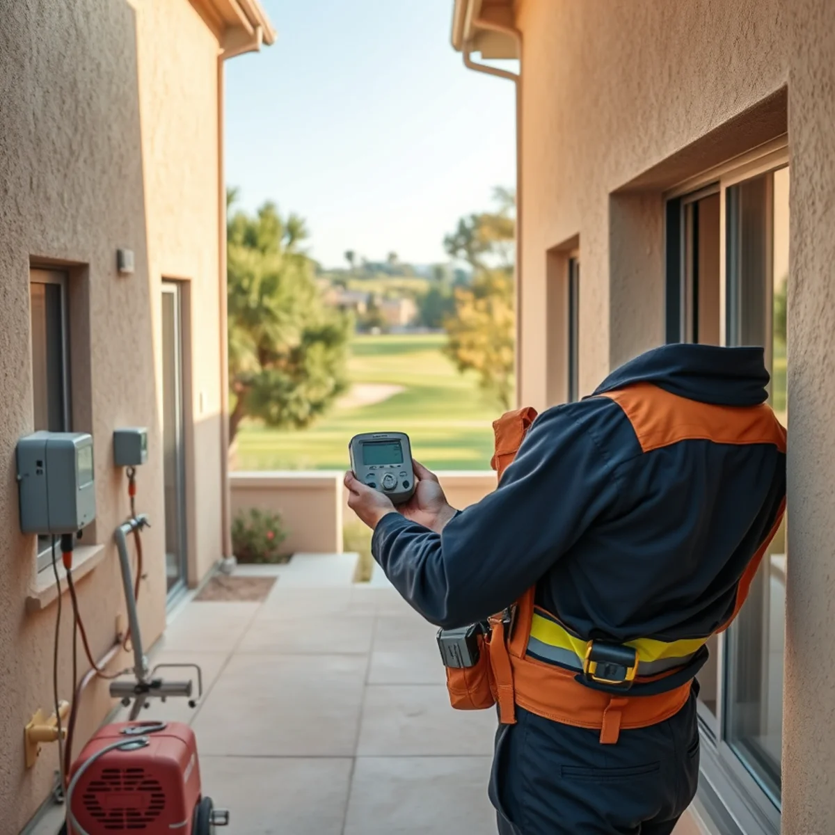 Slab leak assessment at a golf course condo in Rancho San Joaquin, Irvine, CA