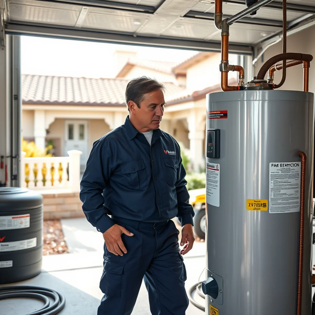 Water heater replacement wave cleanup at a Ladera Ranch, CA home
