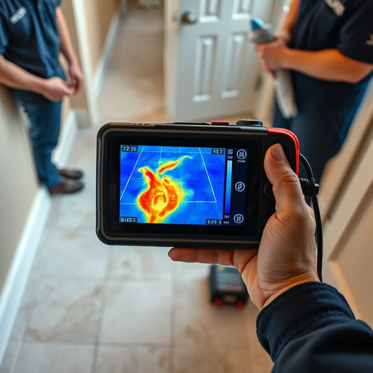 First slab leak found in an original 1980s Rancho Santa Margarita, CA home