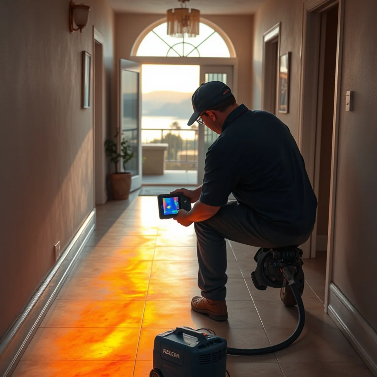 Slab leak detection at a Rancho Santa Margarita, CA home