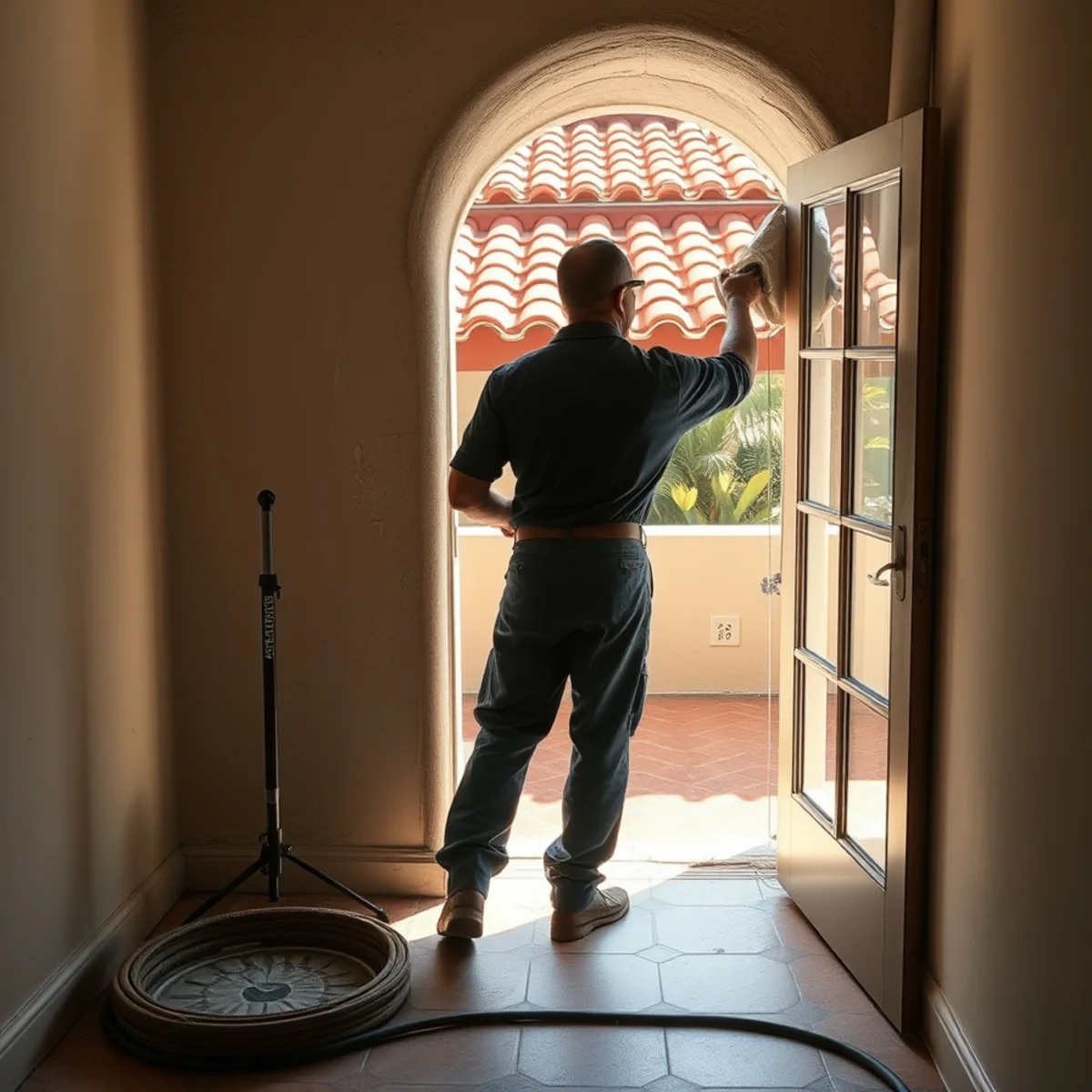 Preserving original plaster and tile during restoration in San Clemente, CA