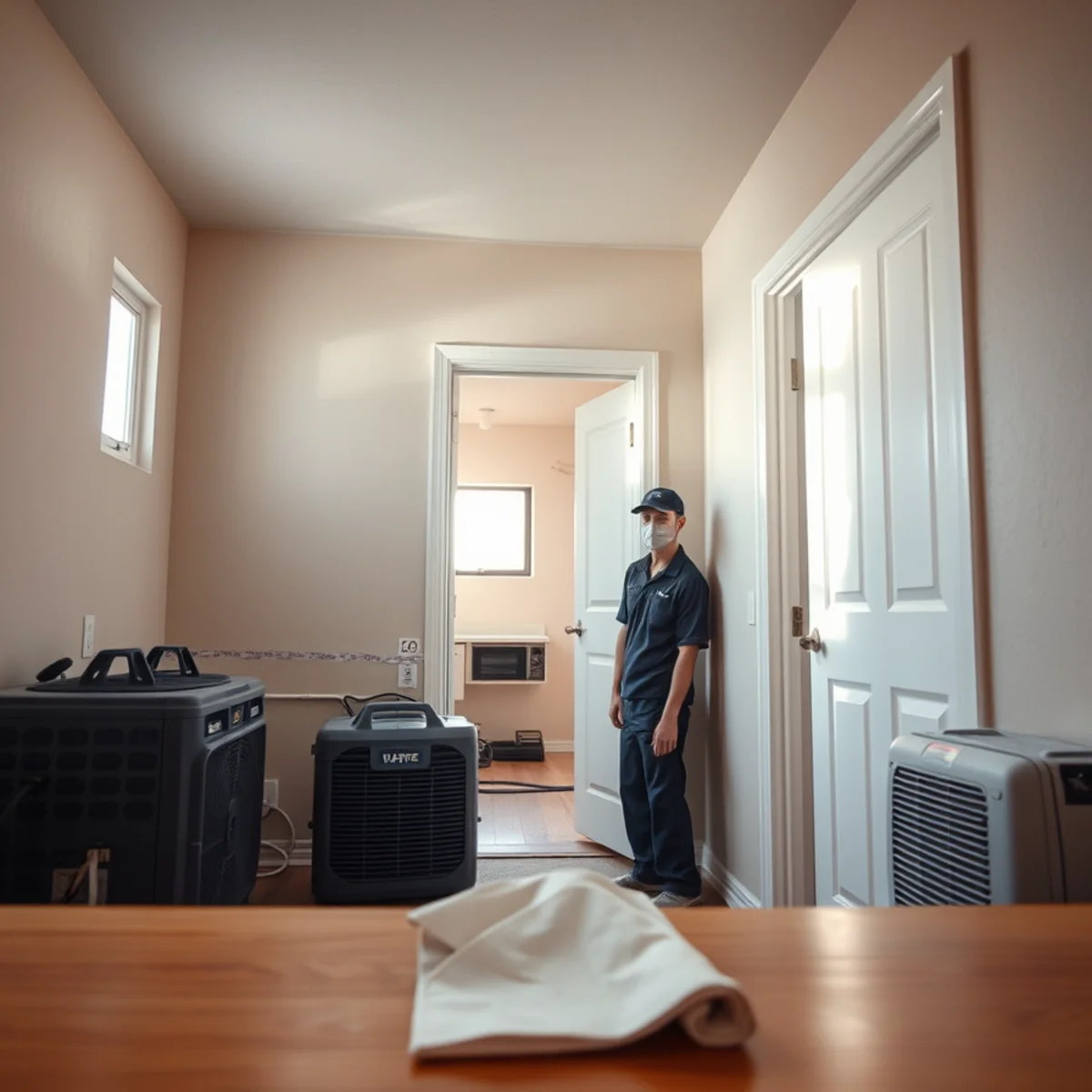 Per-unit drying setup in a multi-family Santa Ana, CA apartment building
